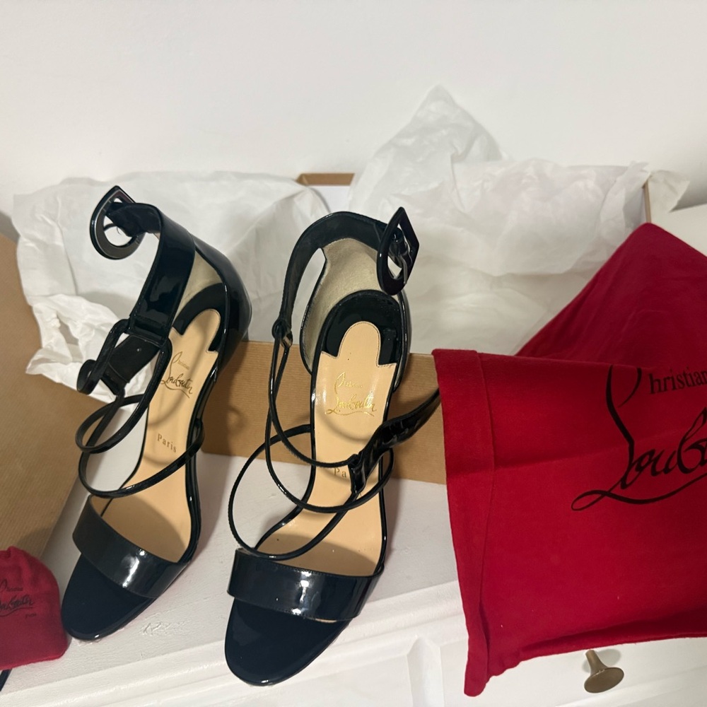 Christian Louboutin Black Patent Heels